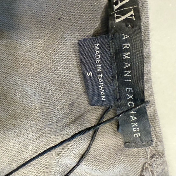 Armani Exchange Women’s Long Sleeve Top With Wing Design Taupe Sz S NWT & COA - Picture 9 of 15